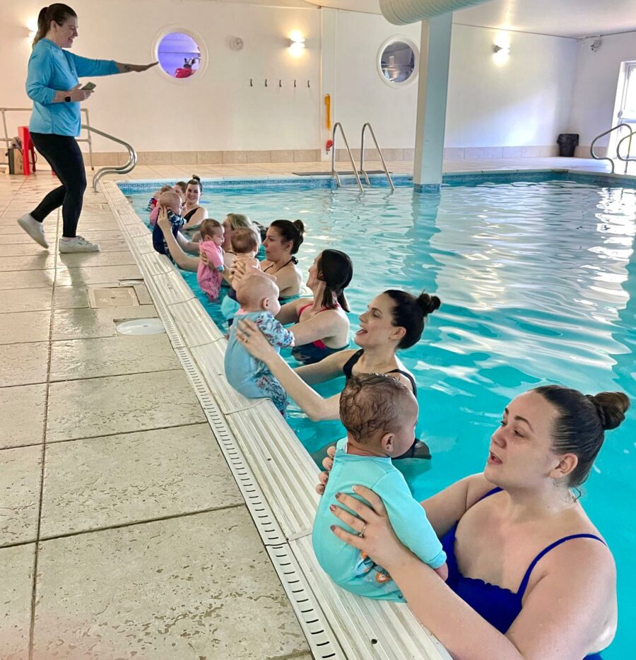 parent & baby swim class